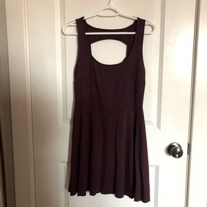 Burgundy dress